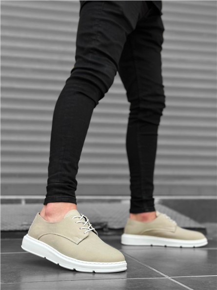 Men's Casual Shoes BA0003 - Color Cream #383533