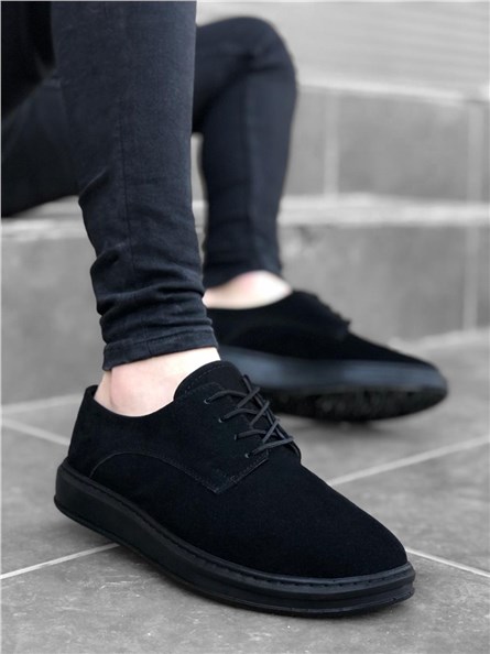 Men's casual suede shoes BA0003 - Black #322016