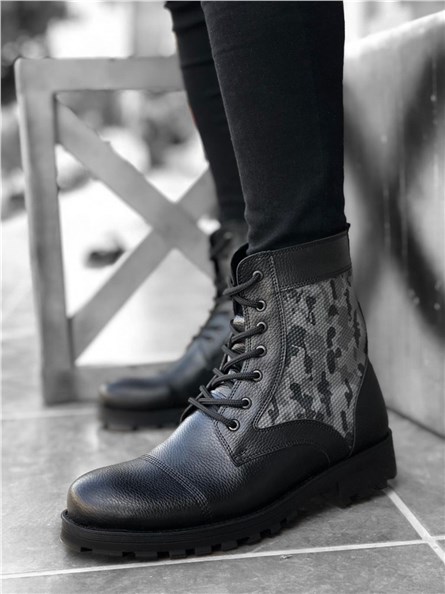 Men's sports boots BA0053 - Black #324959