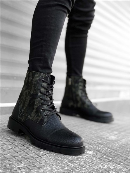 Men's sports boots BA0053 - Black #322143