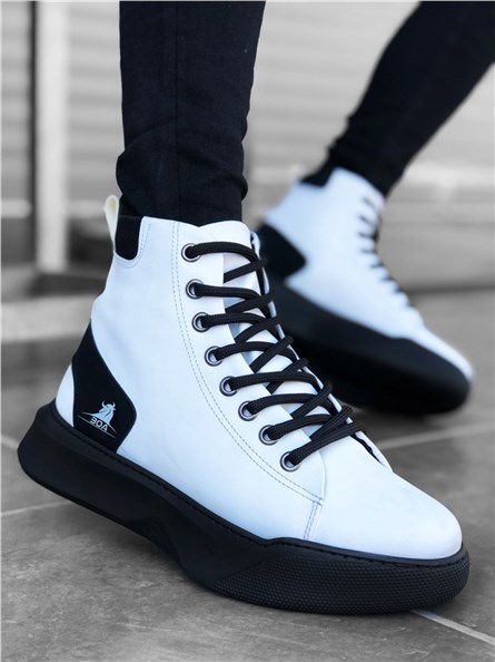 Men's sports boots BA0155 - White-Black # 321976