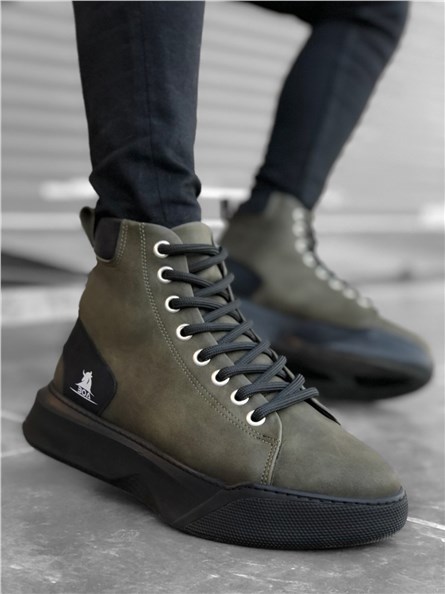 Men's sports boots BA0155 - Khaki # 321978