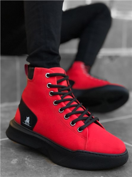 Men's sports boots BA0155 - Red # 321979