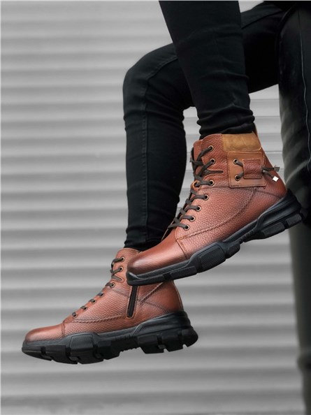 Men's leather boots BA0184 - Taba # 322392