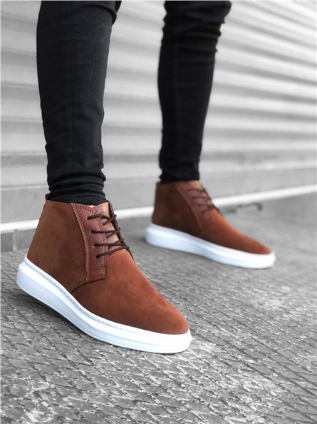 Men's suede boots BA0190 - Taba # 322404