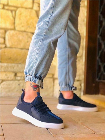 Men's sports shoes BA0204 - Dark blue #331167