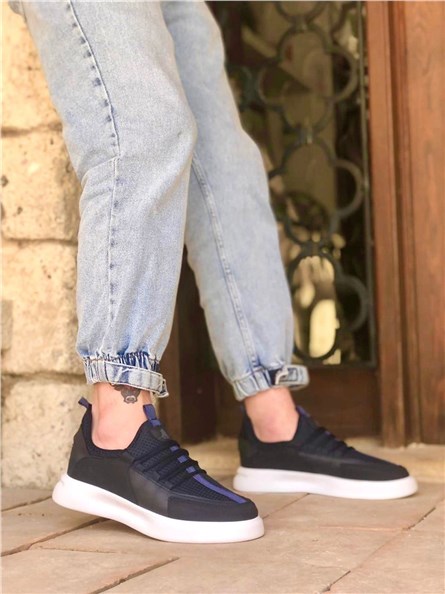 Men's sports shoes BA0204 - Dark blue #331167