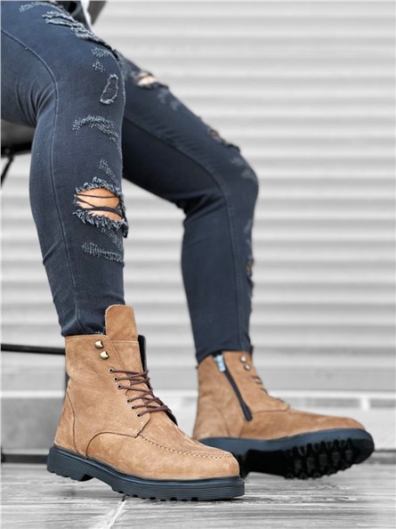 Men's Natural Nubuck Boots BA0212 - Taba #359270
