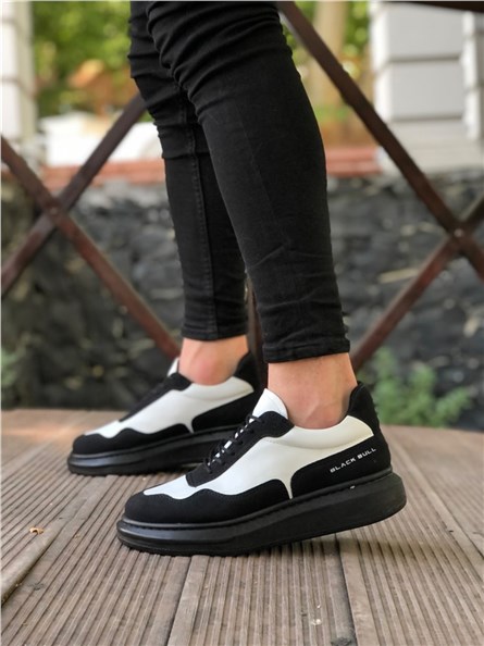 Men's shoes BA0238 - Black and White #332740