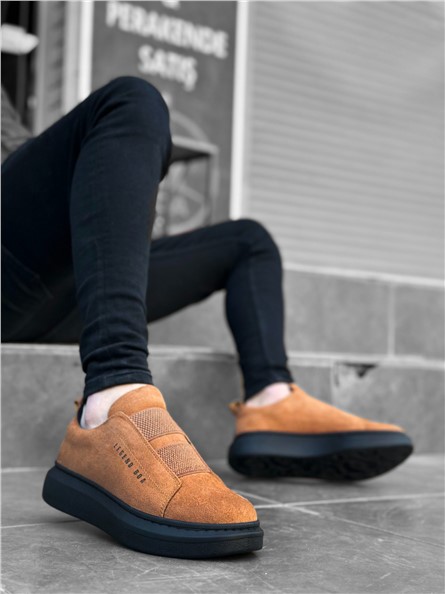 Men's Suede Shoes BA0307 - Color Taba #369677