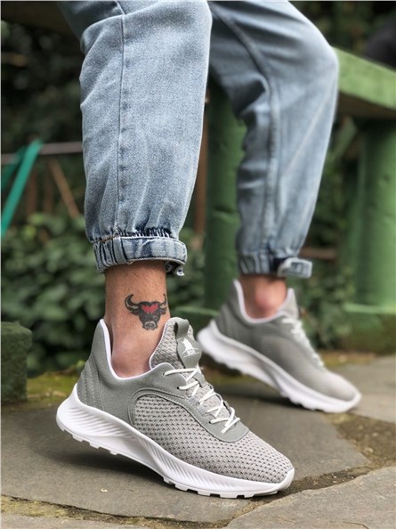 Men's sports shoes BA0333 - Light gray #328042