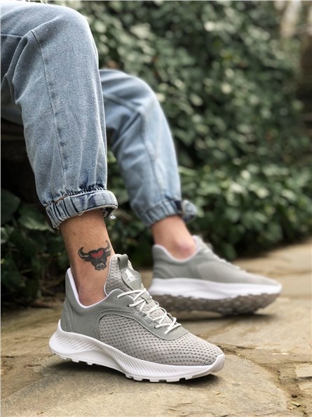 Men's sports shoes BA0333 - Light gray #328042