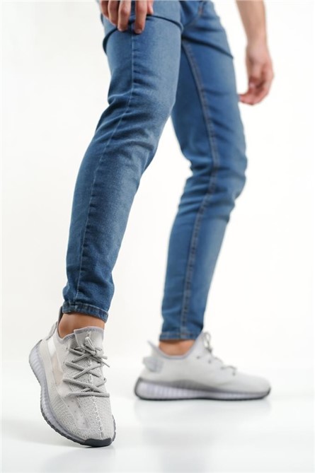 Men's Textile Sports Shoes BA0591 - Gray #371315