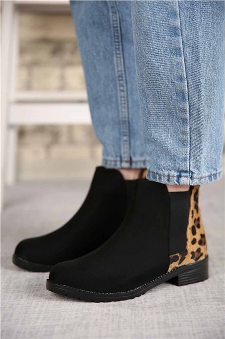 Women's Boots - Black, Leopard #298821