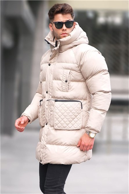 Men's Long Jacket 5745 - Light Beige #334577