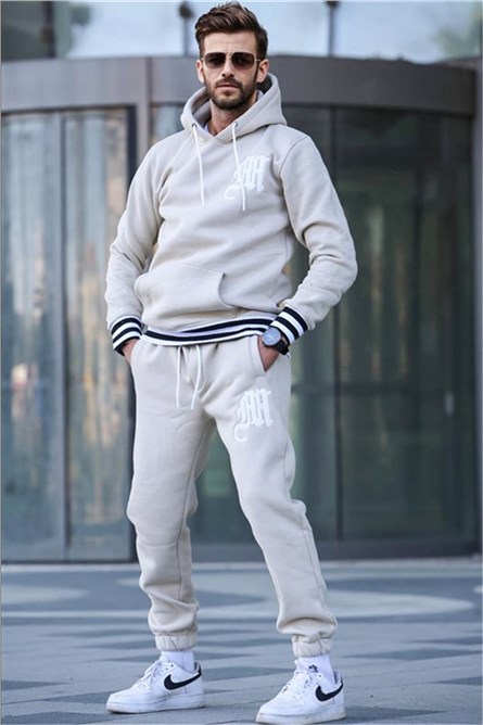 Men's Sports Set 5909 - Light Beige #361360