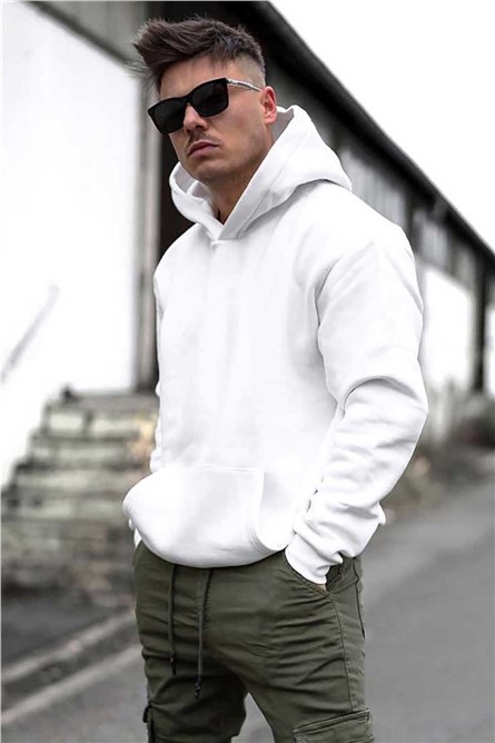 Men's Hoodie - White #286489