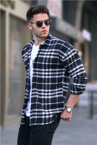 Men's Regular Fit Shirt 5553 - Black #358032