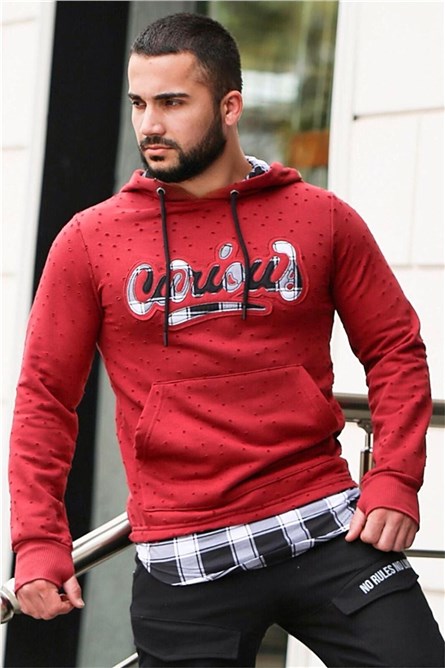 Men's Hoodie - Red #285050