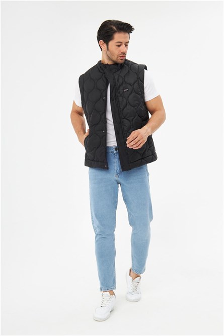 Men's Waterproof and Windproof Vest DKY-3000 - Black #408755