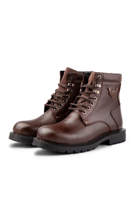 Ducavelli Men's Genuine Leather Boots - Brown #363753