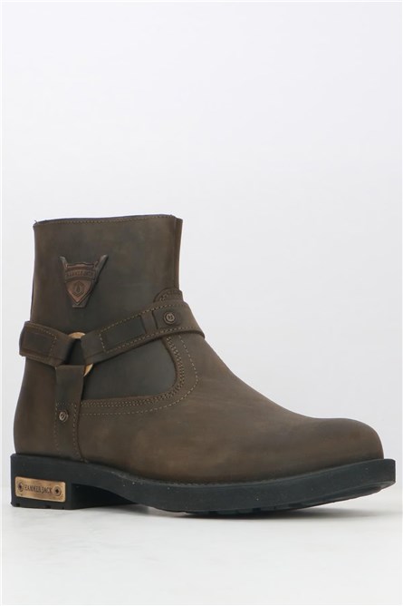 Hammer Jack Men's Genuine Leather Boots - Color Olive #368198