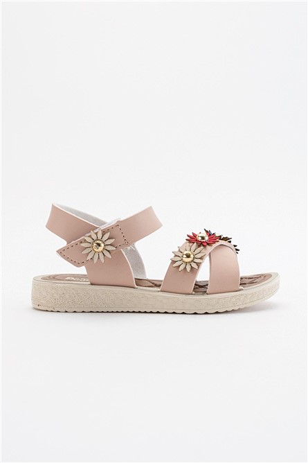 Children's sandals - Powder color #382804