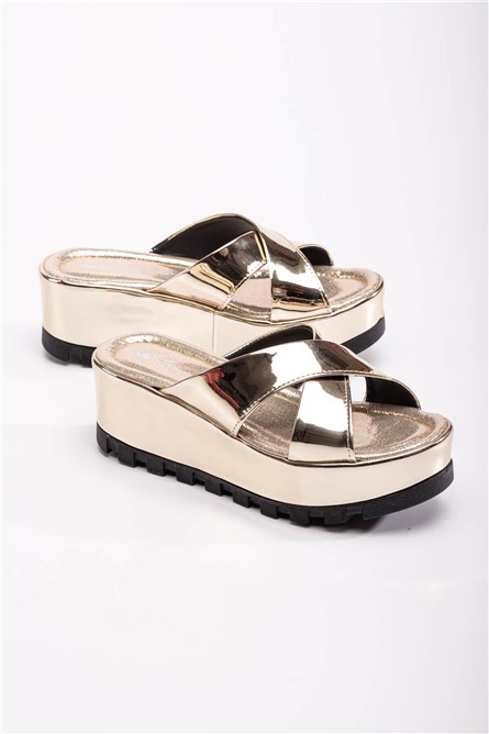 Women's Full Sole Slippers - Gold #370720