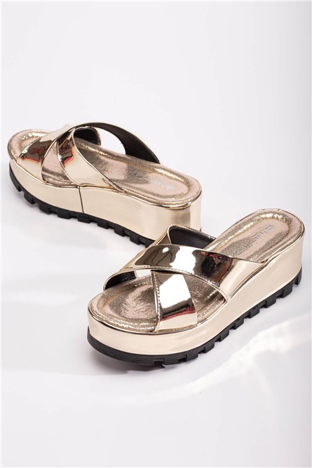Women's Full Sole Slippers - Gold #370720