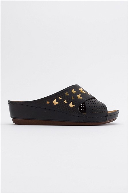 Women's Casual Slippers - Black #382879