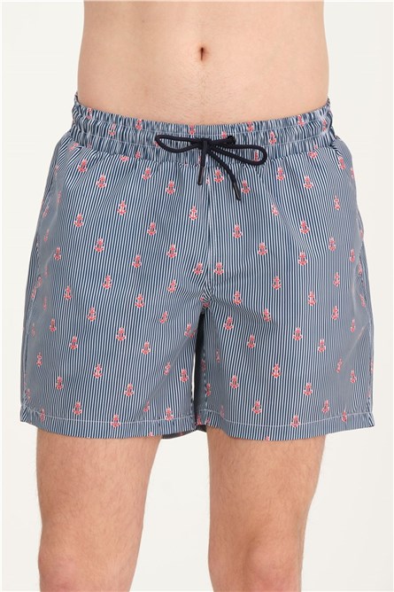 Men's Beach Shorts K-223/K223-C - Navy Blue #362602