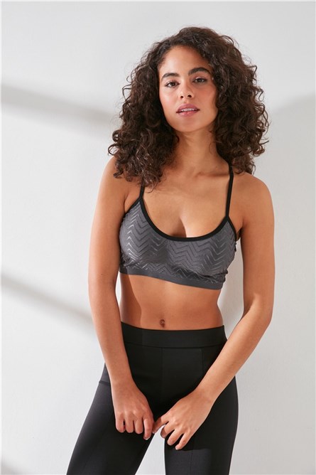 C&City Women's Sports Bra - Dark Grey #316328