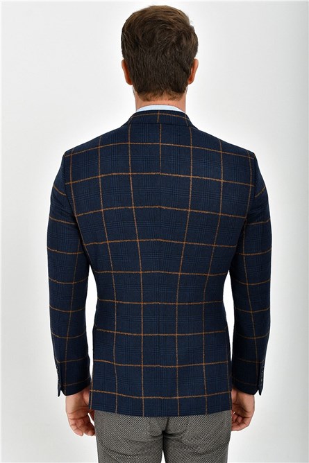 Centone Men's Blazer Jacket - Navy Blue #267918