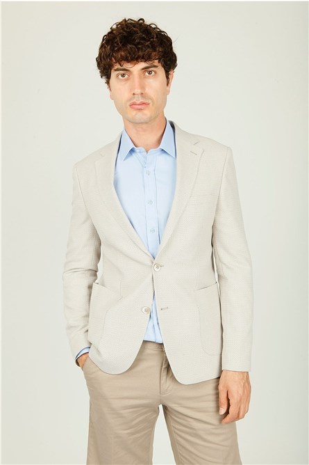 Мъжко сако Comfort Fit 6 Drop - Крем 307262