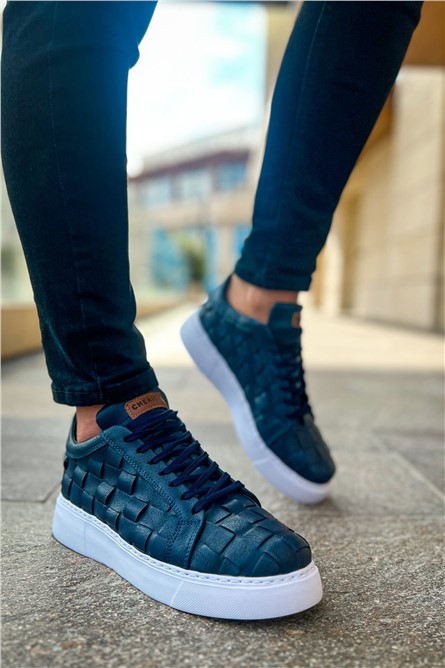 Men's Lace Up Shoes CH209 OBT - Navy Blue #367429