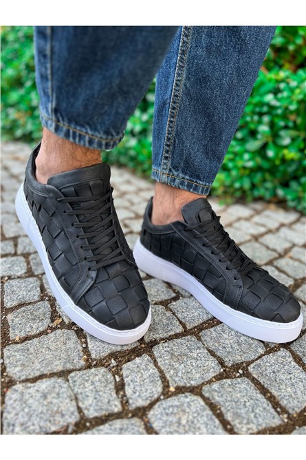 Men's Lace Up Shoes CH209 - Black #365942