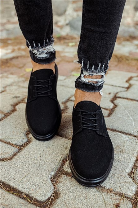Chekich Unisex Suede Shoes CH003 - Black #359346