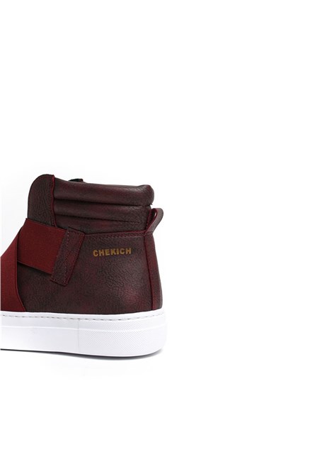 Chekich Unisex Boots CH023 - Burgundy #359503