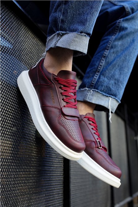 Chekich Unisex Shoes CH073 - Burgundy #359581