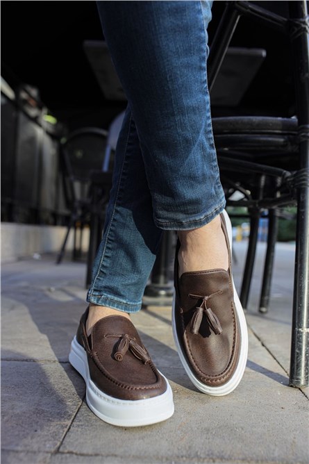 Chekich Unisex Shoes CH127 - Dark Brown #359672