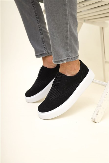 Chekich CH149 Suede Men's Shoes - Black #359698