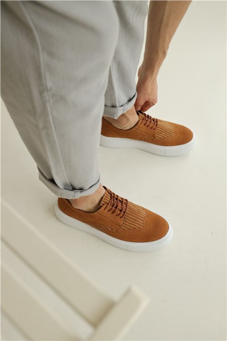 Chekich Men's Suede Shoes - Taba #359699