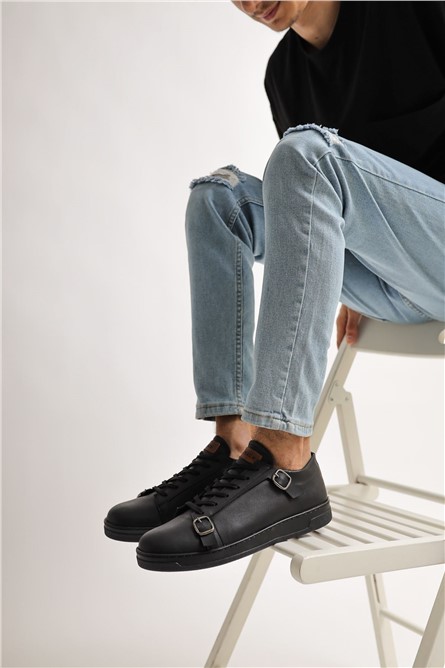 Chekich Men's CH191 Lace Up Shoes - Black #365611