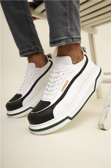 Chekich Pánske topánky CH241 – biela s khaki #359763