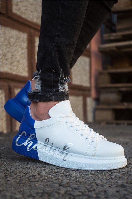 Chekich Pánske topánky CH254 – biela s modrou #359806