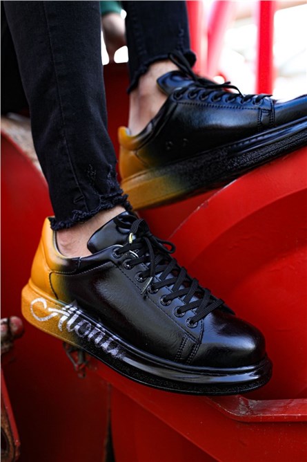 Chekich Unisex Shoes CH254 - Black with Yellow #359817