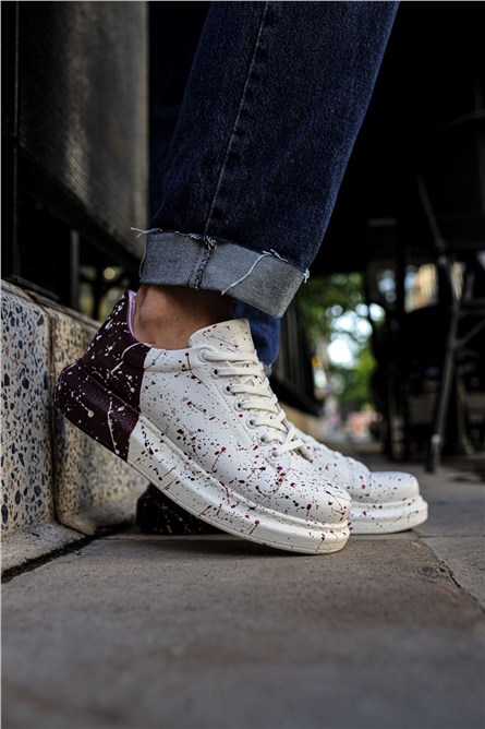 Chekich Unisex Shoes CH254 - White with Purple #359818