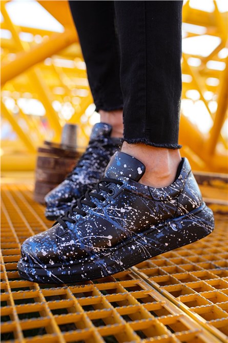 Chekich Unisex Shoes CH254 - Black with Blue #359822