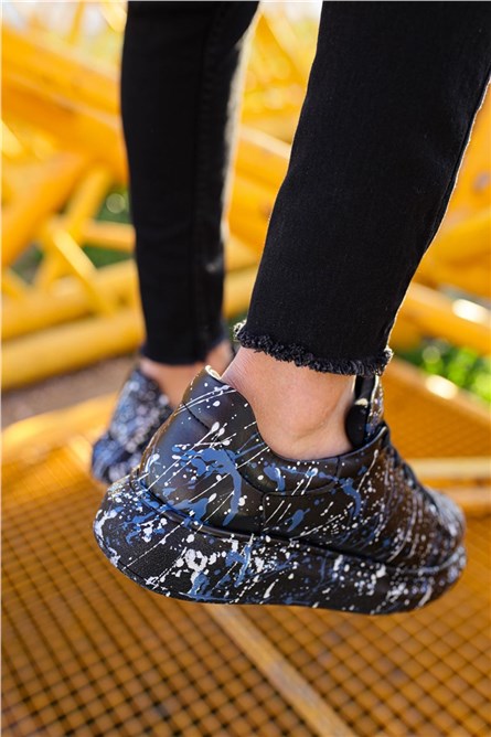 Chekich Unisex Shoes CH254 - Black with Blue #359822