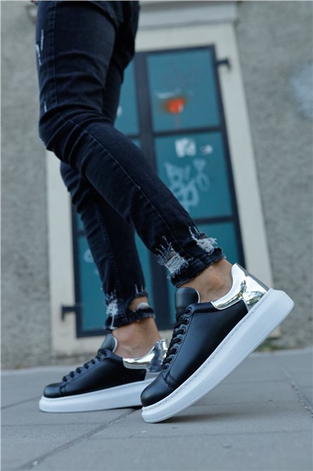 Chekich CH259 Unisex Shoes - Black with Silver #359862